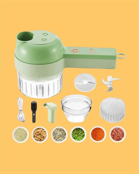 4 in 1 PORTABLE ELECTRIC VEGETABLES CUTTER SET
